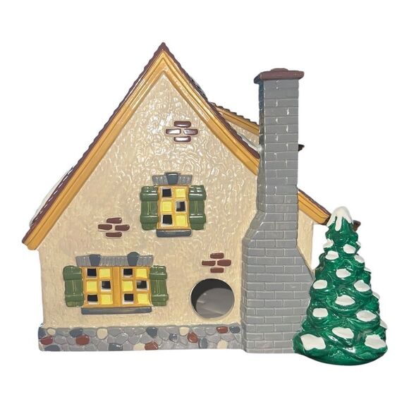 Department 56 Snow Village 1994 Carmel Cottage #5466-6 Retired Ceramic EUC - Picture 2 of 10